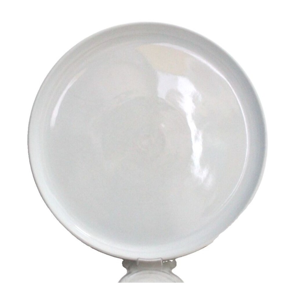 Bauhaus Dinner Plate 10.5 Trend Pacific White Stoneware